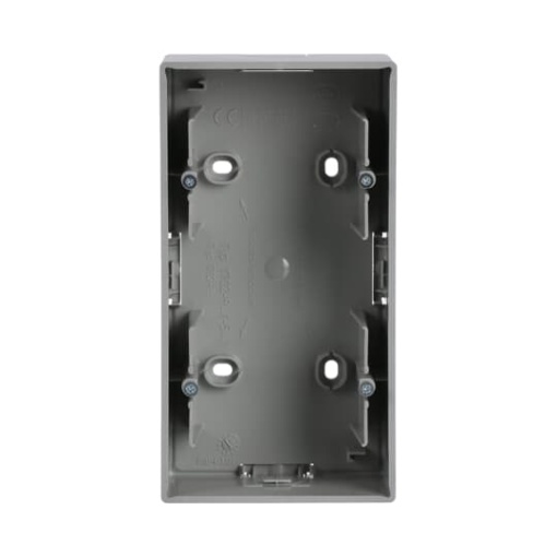 Mounting Box 2 gang aluminium silver  future linear