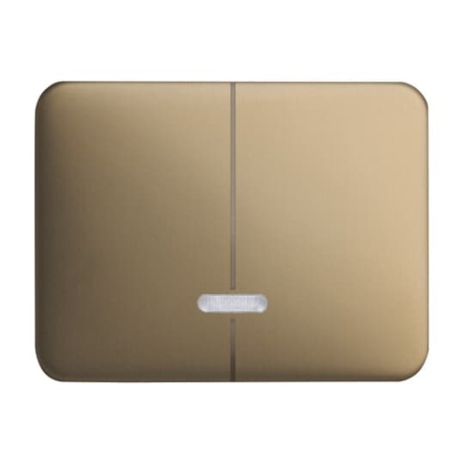 Control Element for Dimmer Two-part button with Neon lamp bronze - alpha