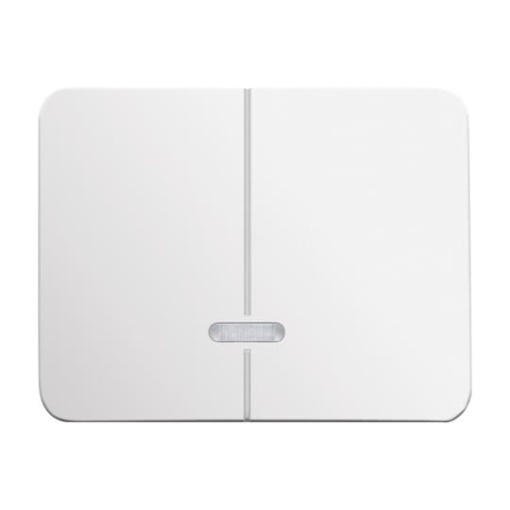 Control Element for Dimmer Two-part button with Neon lamp studio white - alpha