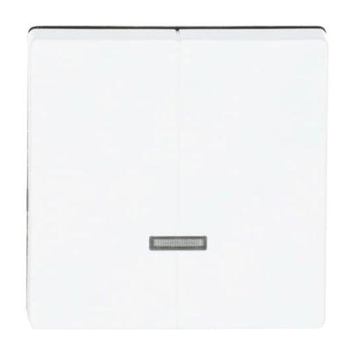 Control Element for Dimmer Two-part button with Neon lamp studio white - Platform 63