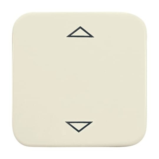 BuschJalousiecontrol II Control element with legend Symbol arrows for Venetian blind Single push button white  BuschDuro 2000 SI