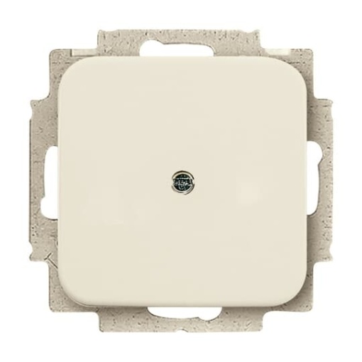 Cover plate Blind cap with Mounting plate white - Busch-Duro 2000 SI