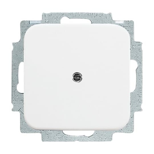 Cover plate Blind cap with Mounting plate alpine white - Reflex SI