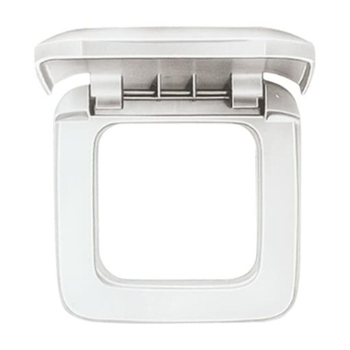 Cover frame with Hinged Lid 1gang alpine white  Reflex SI