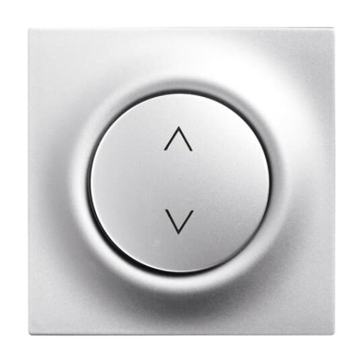 Control Element Symbol "arrows" for Venetian blind Single push button aluminium silver - impuls