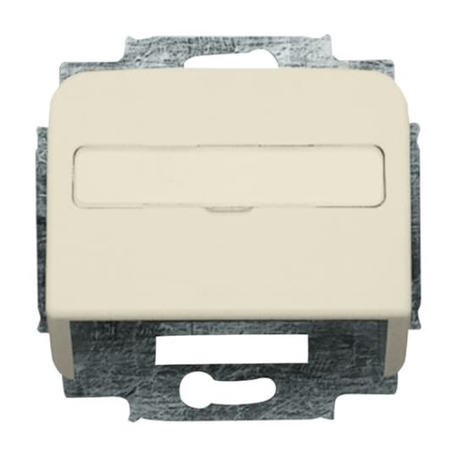 Cover plate with labelling field For data connection housing white  BuschDuro 2000 SI