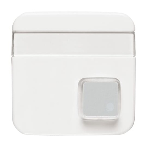Cover plate with labelling field Busch-Infoline Switchpush button 1 gang alpine white - Reflex SI