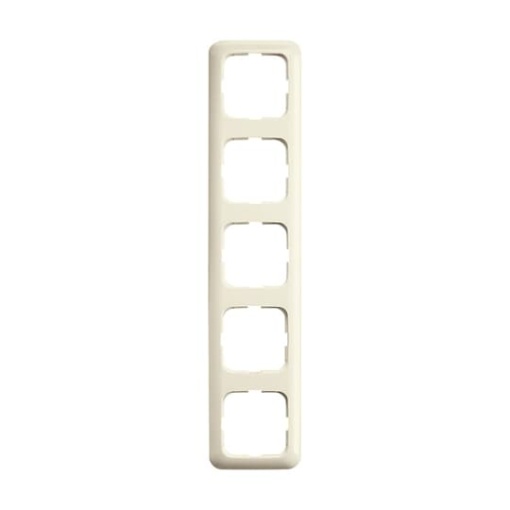 Cover frame 5gang white  BuschDuro 2000 SI