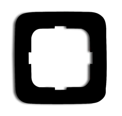 Cover frame 1gang black  Reflex SI