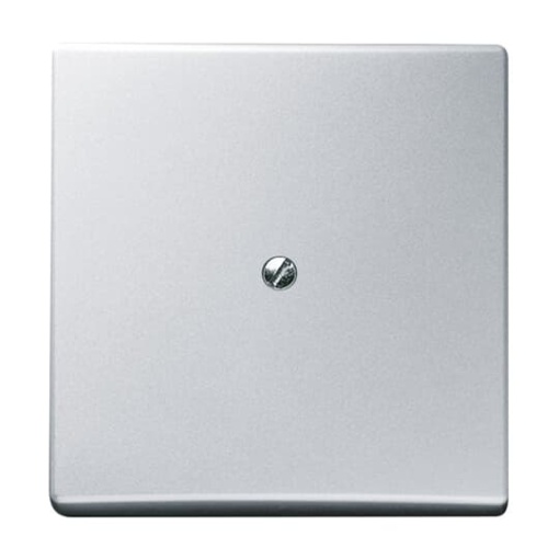 Cover plate Blind plate aluminium silver  Allwetter 44 IP 44