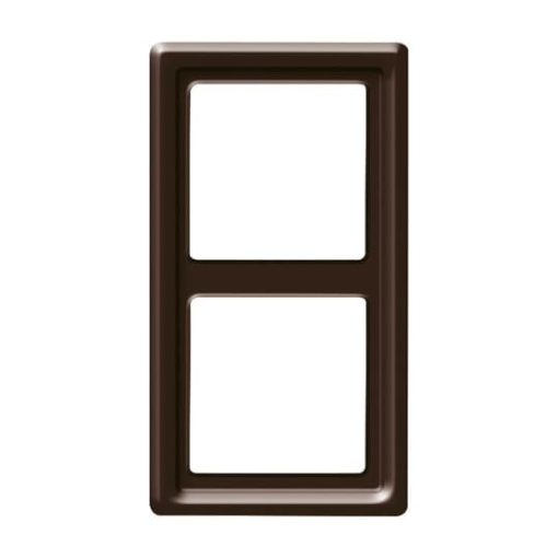 Cover frame 2gangs brown  Allwetter 44 IP 44