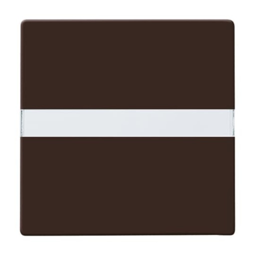 Rocker with labelling field for Switchpush button, Single rocker brown - Allwetter 44 IP 44