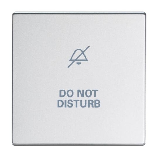 Rocker with legend DND for Switchpush button, Single rocker aluminium silver - Platform 63