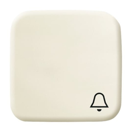 Rocker with legend Symbol "bell" for Switchpush button, Single rocker white - Busch-Duro 2000 SI