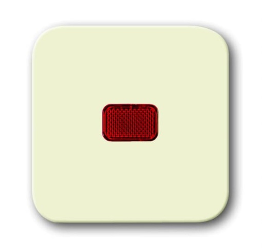 Mechanical Controls None with Red Calotte for Switchpush button, Single rocker white - Busch-Duro 2000 SI