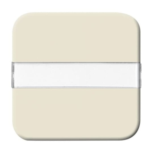 Rocker with labelling field Label space for Switchpush button, Single rocker white - Busch-Duro 2000 SI