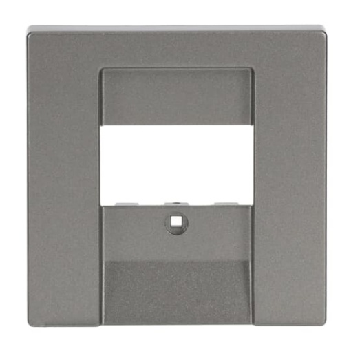 Cover plate TAE 1 gang grey metallic - Platform 63