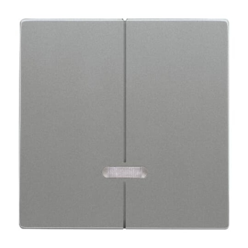 Control Element for Dimmer Two-part button with Neon lamp grey metallic - Platform 63