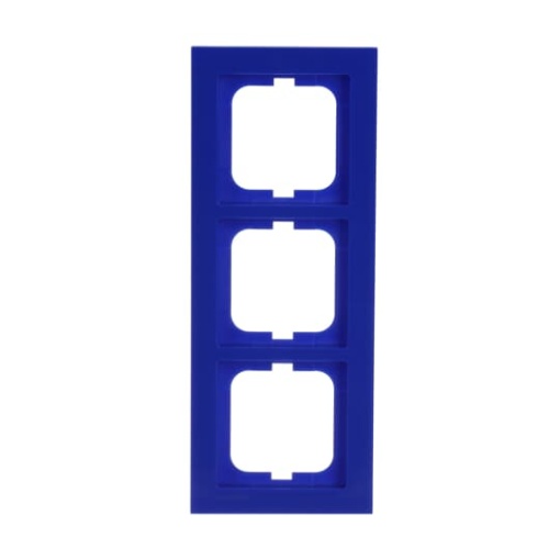 Cover frame 3gang blue  Buschaxcent