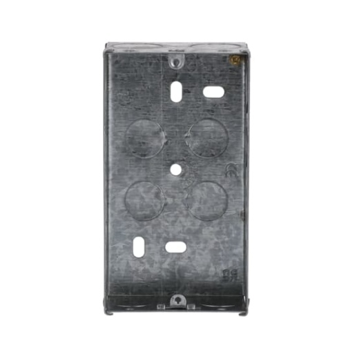 Mounting Box Shaver socket outlet 1 gang grey