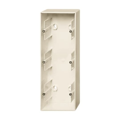 Mounting Box 3 gang ivory white  future linear