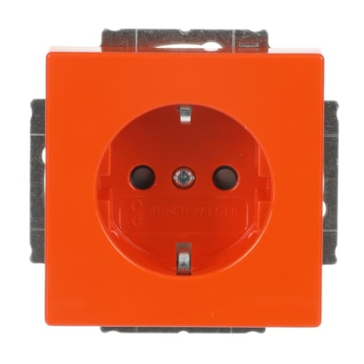 SCHUKO socket insert Safety Shutter orange   Platform 63