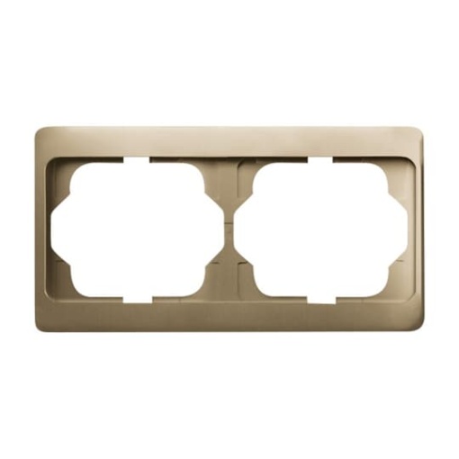Cover frame 2gang bronze  alpha exclusive