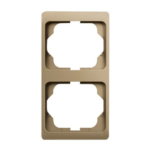 Cover frame 2gang bronze  alpha exclusive