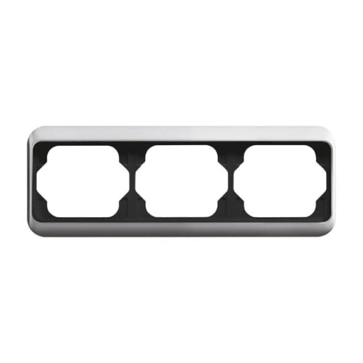 Cover frame 3gang titanium  alpha nea