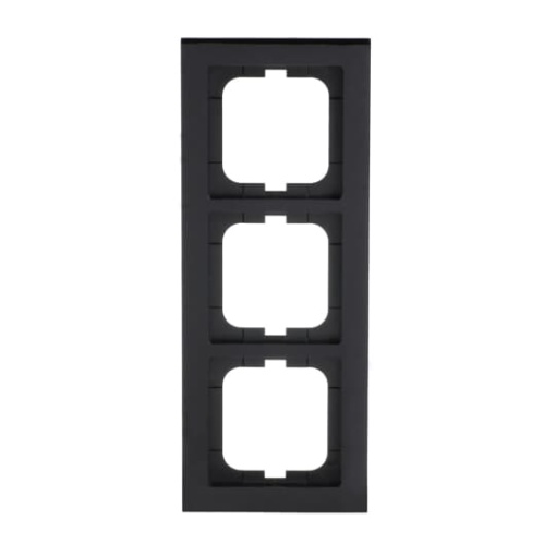 Cover frame 3gang black  Buschaxcent