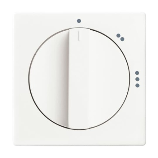 Cover plate with legend Symbol 123 for Level switch Turn button studio white matt  Platform 63