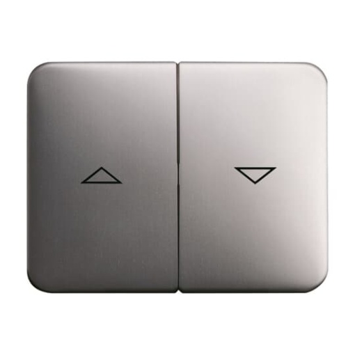 Rocker with legend Symbol "arrows" for Venetian blind, Two-part rocker platinum - alpha