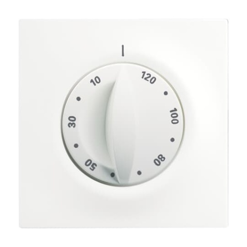 Cover plate with legend 10  120 Min for Time switch Turn button white  impuls