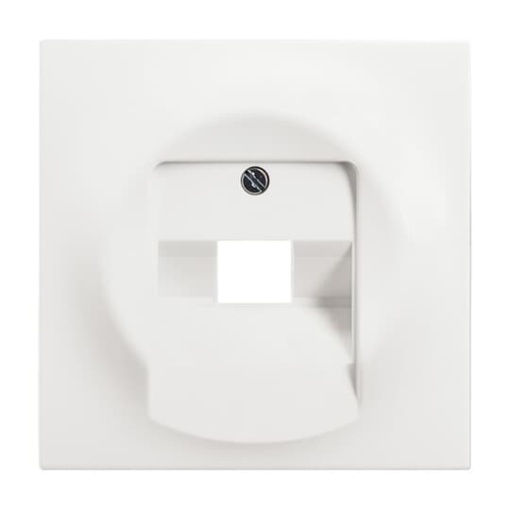 Cover plate UAEIAE ISDN 1 gang studio white matt  impuls