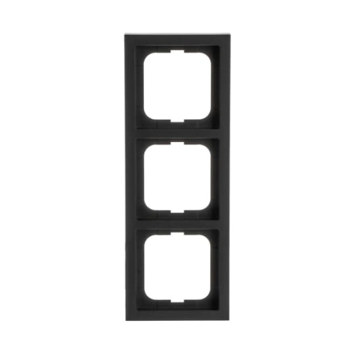 Cover frame 3gang black matt  future linear