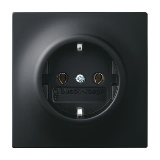 SCHUKO socket insert black matt  - impuls