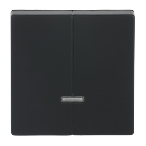 Control Element for Dimmer Two-part button with Neon lamp black matt - Platform 63
