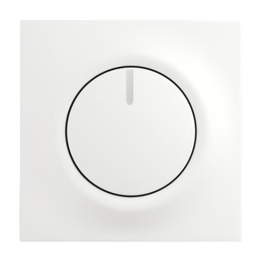 Cover plate for Dimmer Turn button studio white matt - impuls