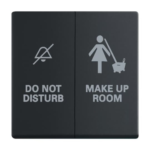 Rocker with legend DND, MUR for Switchpush button, Two-part rocker black matt - Platform 63