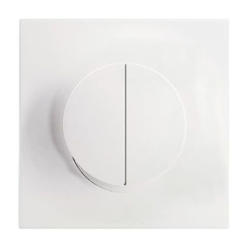 Control Element for Dimmer Two-part button studio white matt - impuls