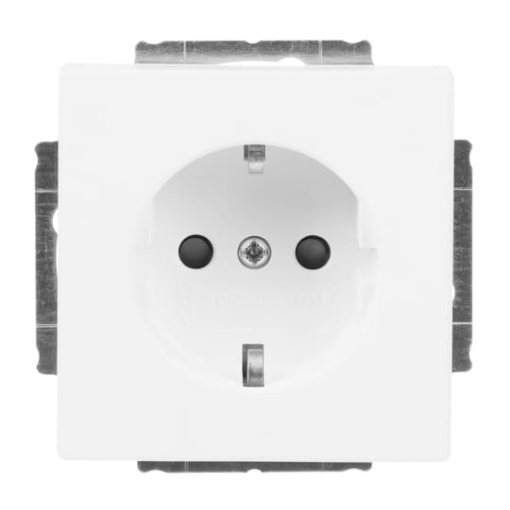 SCHUKO socket insert Safety Shutter studio white matt   Platform 63