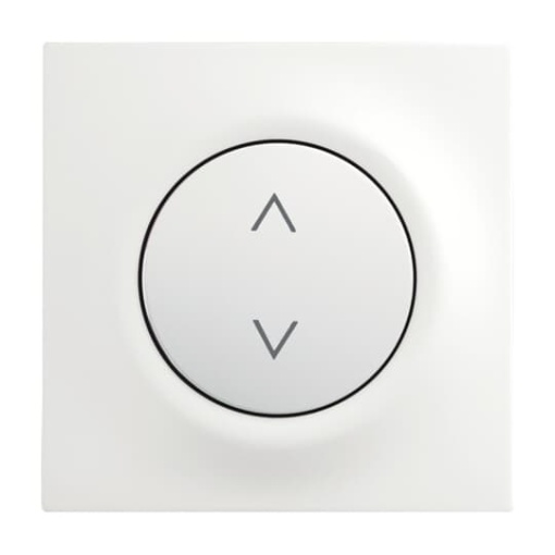 Control Element Symbol "arrows" for Venetian blind Single push button studio white matt - impuls