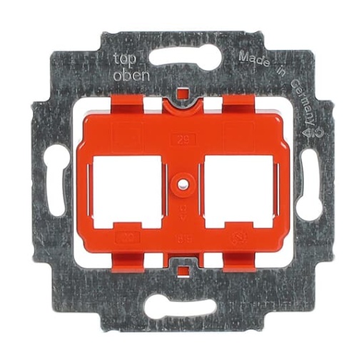 Supporting frame Modular Jack 2gang orange