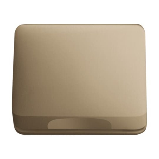 Cover plate with Hinged Lid Telecommunication inserts bronze - alpha