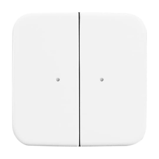 WaveLine Wall sensor 2gang 2 channel Wireless alpine white  Reflex SI