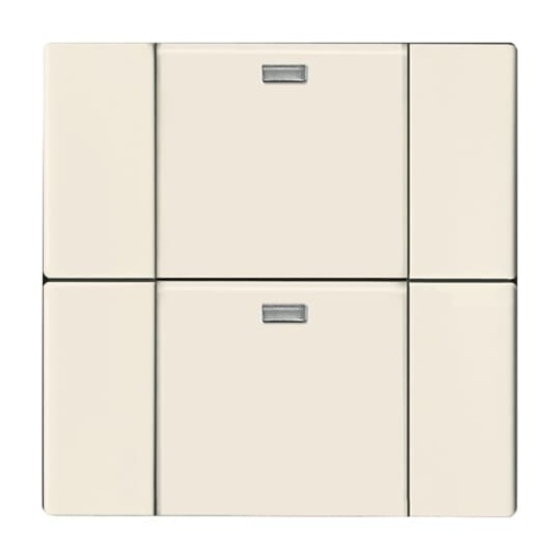 WaveLine Wall sensor 2gang 2 channel Wireless ivory white  Platform 63
