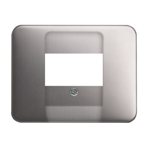 Cover plate TAE; UAE  TAE; USB  VGA  HDMI  loudspeaker 1 gang platinum - alpha