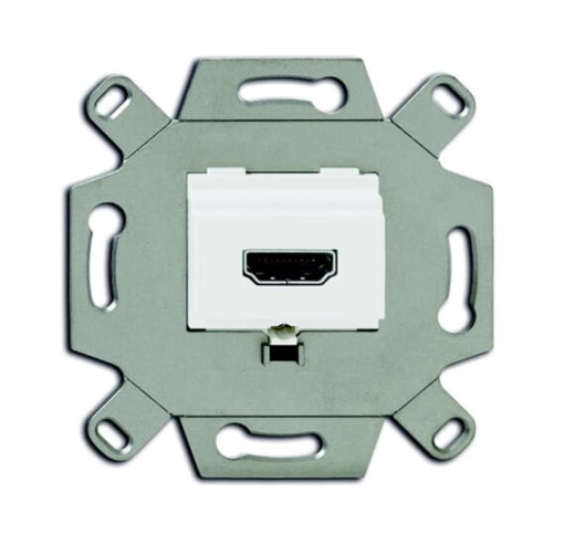 Flush Mounted Inserts HDMI 1gang alpine white
