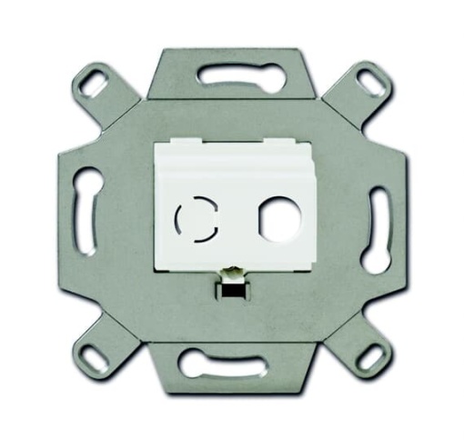 Flush Mounted Inserts SAT 2gang alpine white
