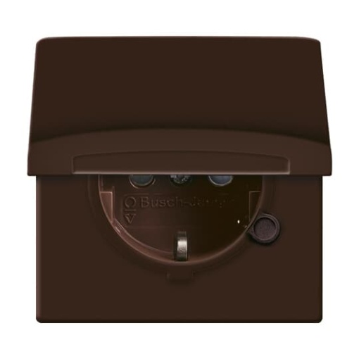 SCHUKO socket insert Safety Shutter with Hinged Lid brown  - Allwetter 44 IP 44